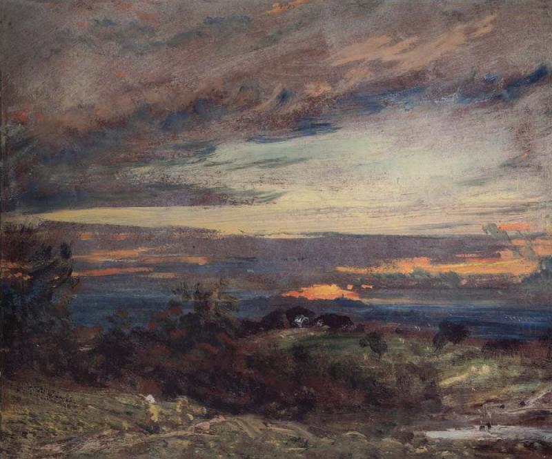 Hampstead Heath,sun setting over Harrow 12 September 1821, John Constable